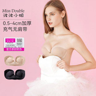 波波小姐充气隐形文胸贴聚拢婚纱显胸无肩带美背性感粉底液内衣
