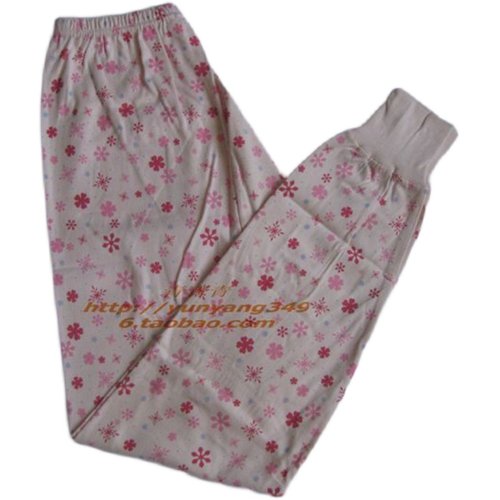 花篮牌女秋裤纯棉 秋冬32支纱全棉保暖打底裤柳州花篮女裤