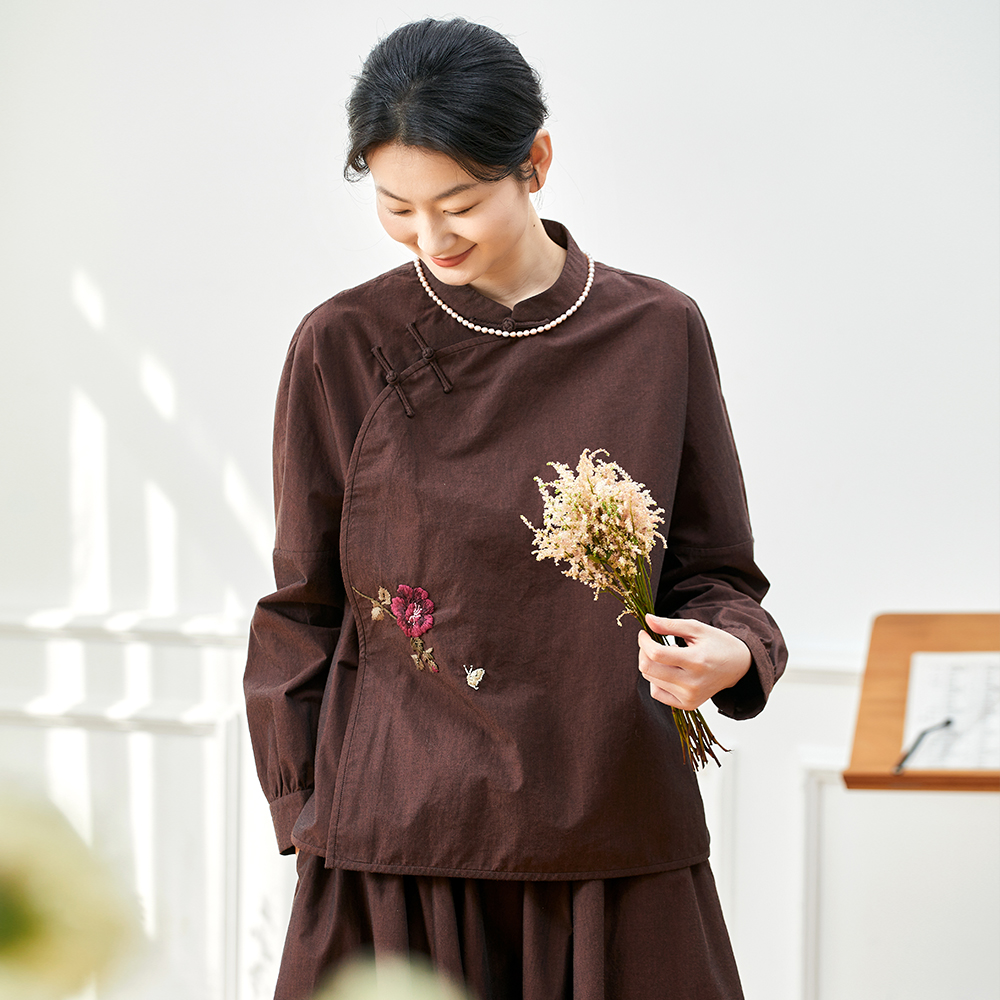 布小匠春季新中式国风衬衫上衣