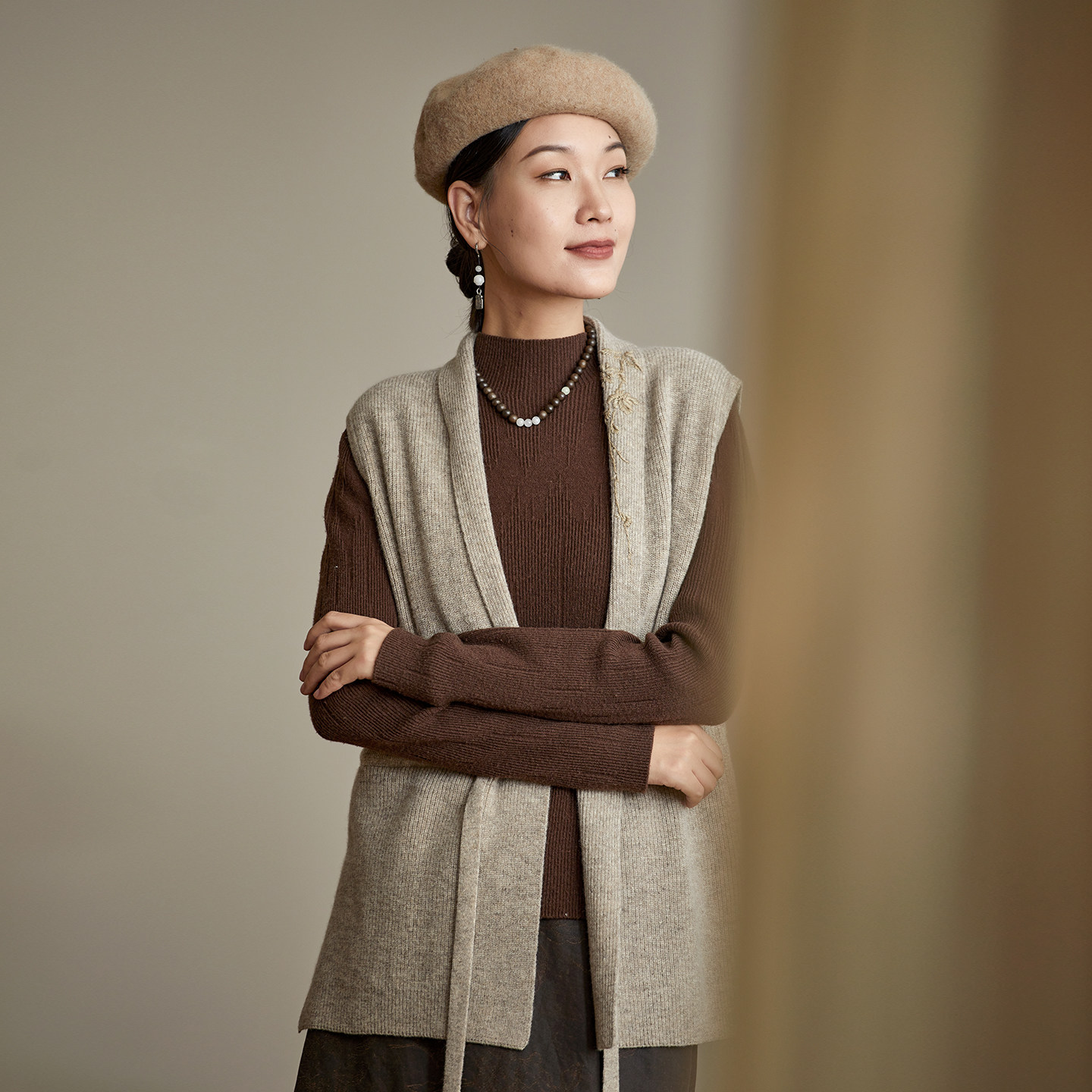 布小匠原创设计澳洲羊毛马甲