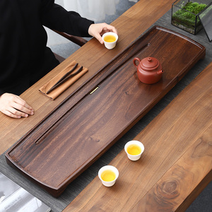 陶福气 轻奢简约胡桃木实木茶盘家用功夫茶具干泡台现代家居原木