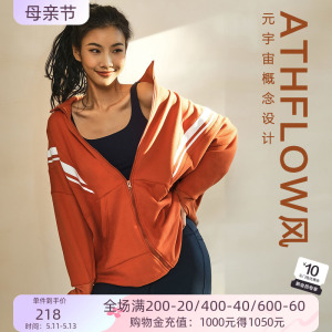 La Nikar撞色运动外套女春秋宽松oversize瑜伽服跑步休闲健身上衣