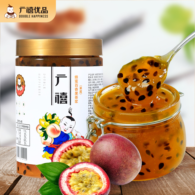 广禧蜂蜜百香果茶酱1kg