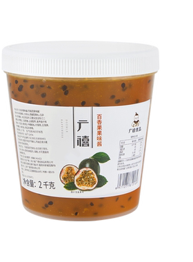 广禧优品百香果果酱2kg含果肉