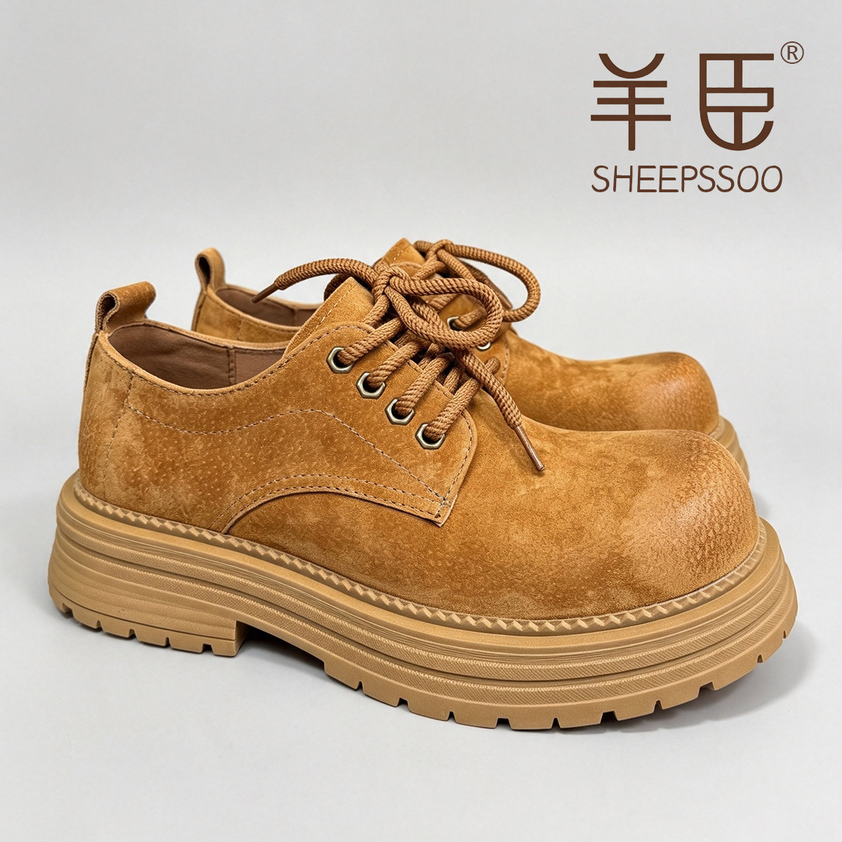 真皮低帮马丁靴男女款秋冬季厚底增高工装大头皮鞋男鞋休闲百搭潮图片