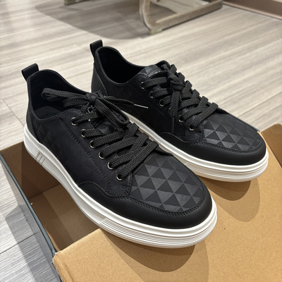 男士黑色平底板鞋时尚韩版休闲鞋