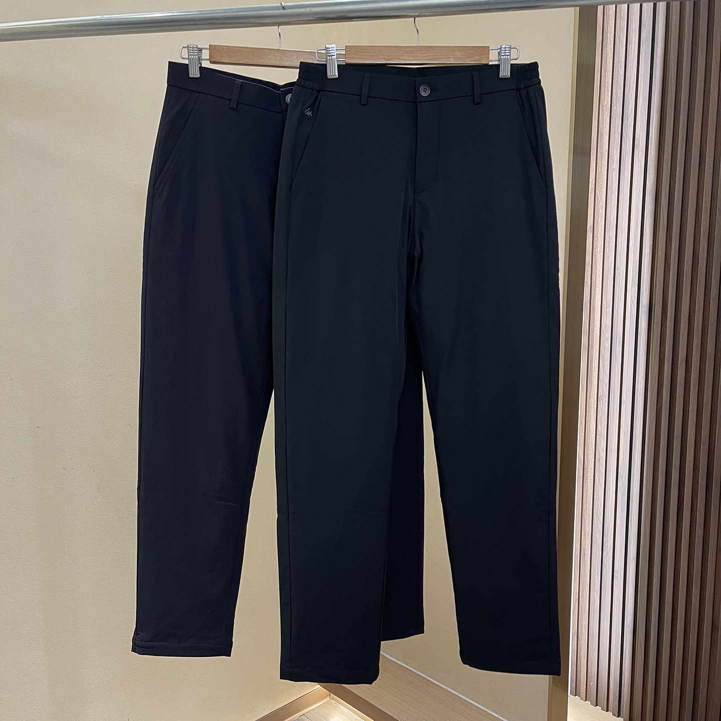 90鸭绒三防抗皱商务直筒羽绒裤男