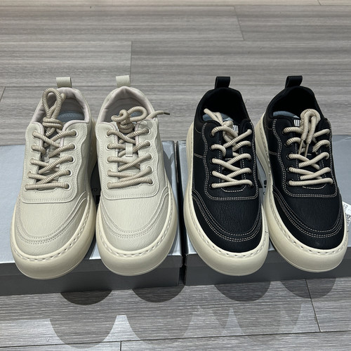 舒适超纤皮时尚休闲鞋男增高板鞋
