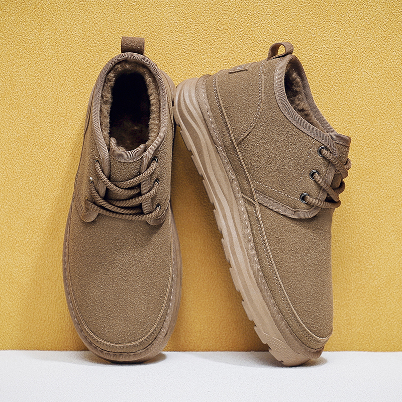 户外加绒加厚棉鞋防滑耐磨雪地靴