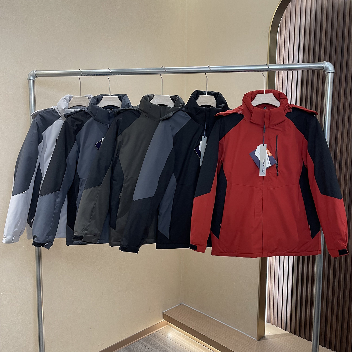 工厂直达！户外运动！秋冬撞色可拆连帽夹棉夹克棉服棉衣外套男装,男装,棉衣,淘宝优惠券,粉丝福利购,淘宝优惠卷