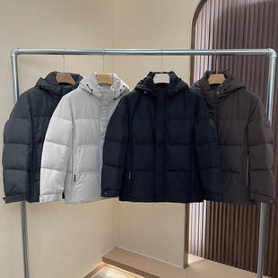 立体肌理软面！蓬松保暖！秋冬男士青年时尚加厚防风羽绒服可拆帽