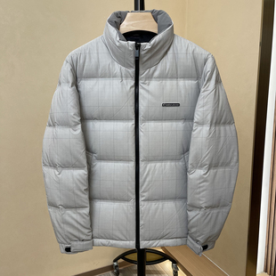 格调纹理！蓬松90鸭绒！三防软面立领青年商务保暖羽绒服男装外套