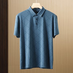 品牌撤柜男士 短袖 雅家 Polo衫 夏季 商务丝滑弹力中年翻领T恤爸爸装