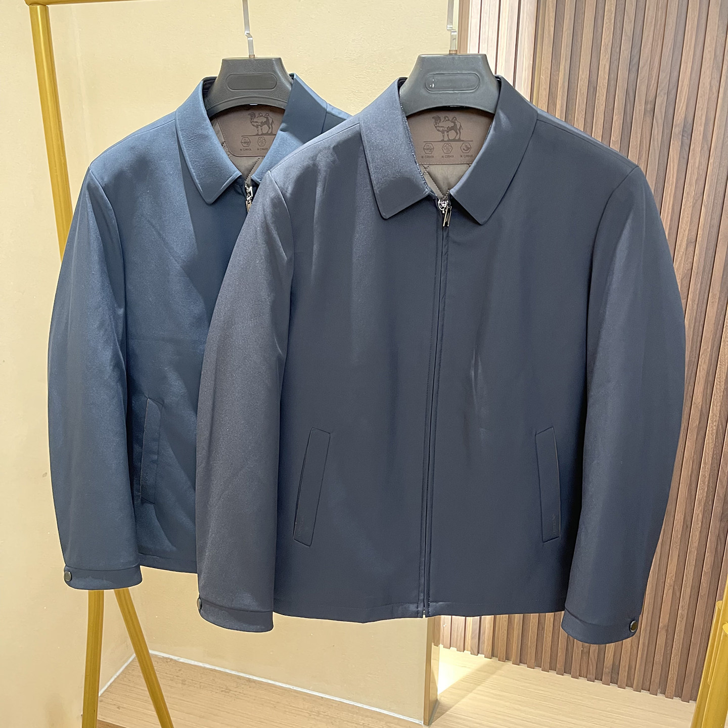 【蓬松驼绒】柔软保暖！商务通勤翻领夹棉夹克衫男士秋冬棉服棉衣,男装,夹克,淘宝优惠券,粉丝福利购,淘宝优惠卷