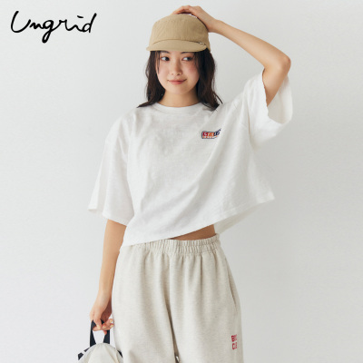 Ungrid26夏新品刺绣印花短袖T恤