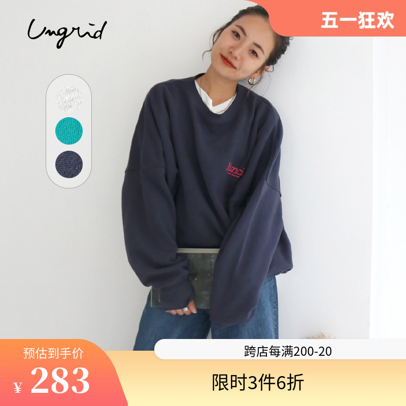 UNGRID新款印花圆领卫衣