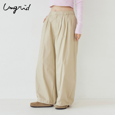 Ungrid26春季新品日阔腿休闲长裤
