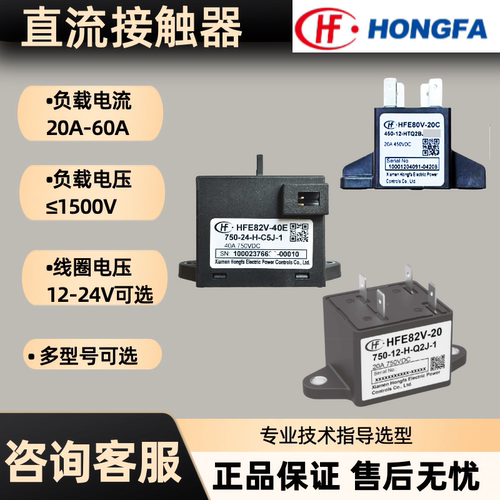 宏发HFE82V-20C40E60E直流继电器