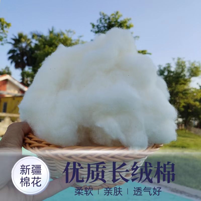 正宗新疆一级棉花枕芯手工DIY棉布娃娃布偶抱枕靠枕棉花枕填充物