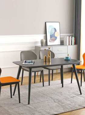 轻奢极简北欧铁艺家用椅子靠背椅子酒店餐厅拼色洽谈椅会议椅餐椅