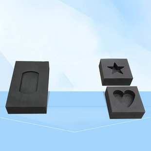 1个 颜色:黑色 材质:石墨 异型石墨模具 金银锭模具 石墨坩埚模