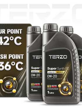 TERZO泰泽 超金FE全合成机油0W-20汽车机油C5/SP国六机油汽机油1L