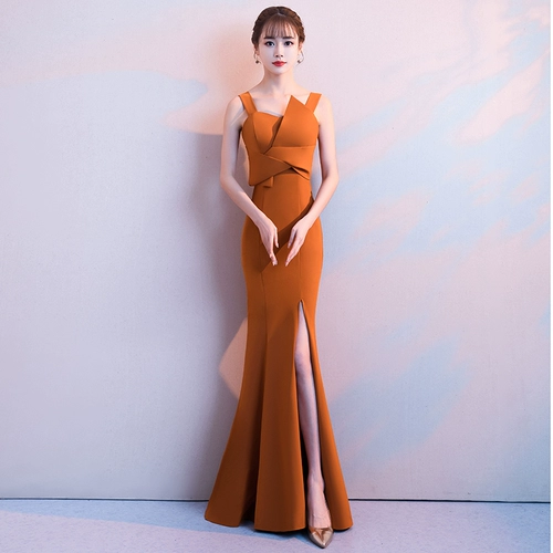 Вечернее платье, сексуальная длинная юбка, коллекция 2023, городской стиль, яркий броский стиль, крой «рыбий хвост», изысканный стиль