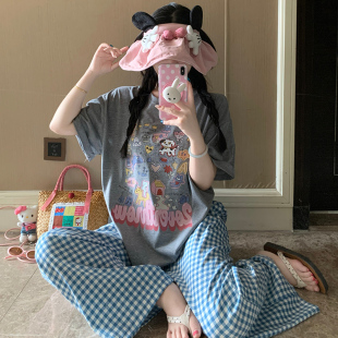 2026新款夏季可外穿睡衣女款家居服薄韩系棉质上衣云朵棉裤子套装