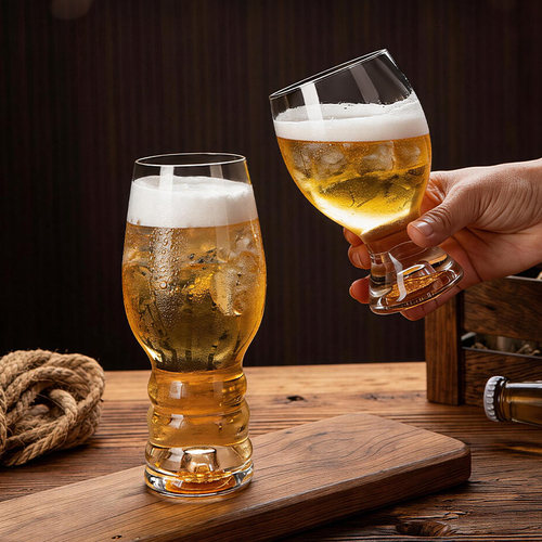 Nusider高颜值金箔水晶啤酒杯