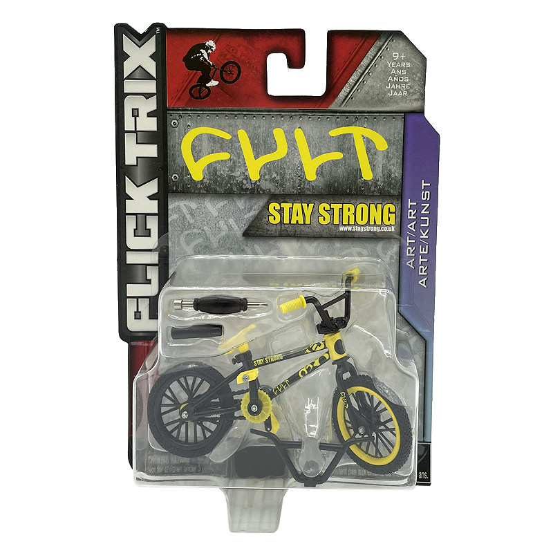 SEGA FLICK TRIX BMX 합금 자전거 모델 휠 연결 스턴트 손가락 자전거 장면 장식품