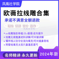 欧薇拉蛋白线面部埋线教程视频侧颜杀OV提升教程线雕鼻脂肪移位