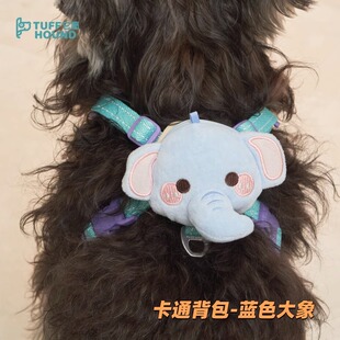 宠物胸背带饰品史迪仔松鼠拉夫威尔狗狗牵引绳挂饰书包魔术贴公仔