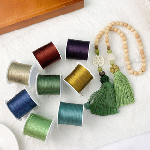 冰絲流蘇線3股繞線纏花線刺繡線繡花線diy手工編織流蘇穗子專用線