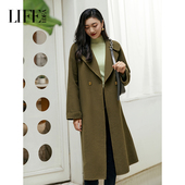 莱芙艾迪儿冬季 商场同款 宽松优雅大气绵羊毛大衣1E4D65129