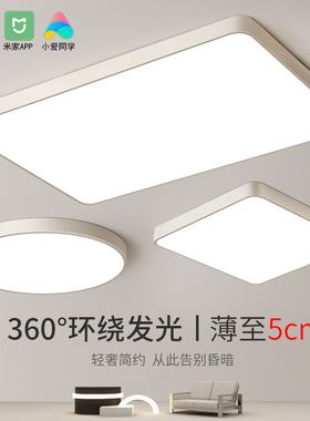 LED智能吸顶灯支持小爱同学天猫精灵简约现代卧室客厅过道阳台灯