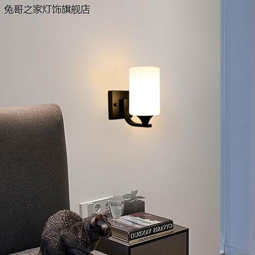 led墙壁灯美式卧室床头灯客厅走廊楼梯壁灯过道阳台现代简约墙灯