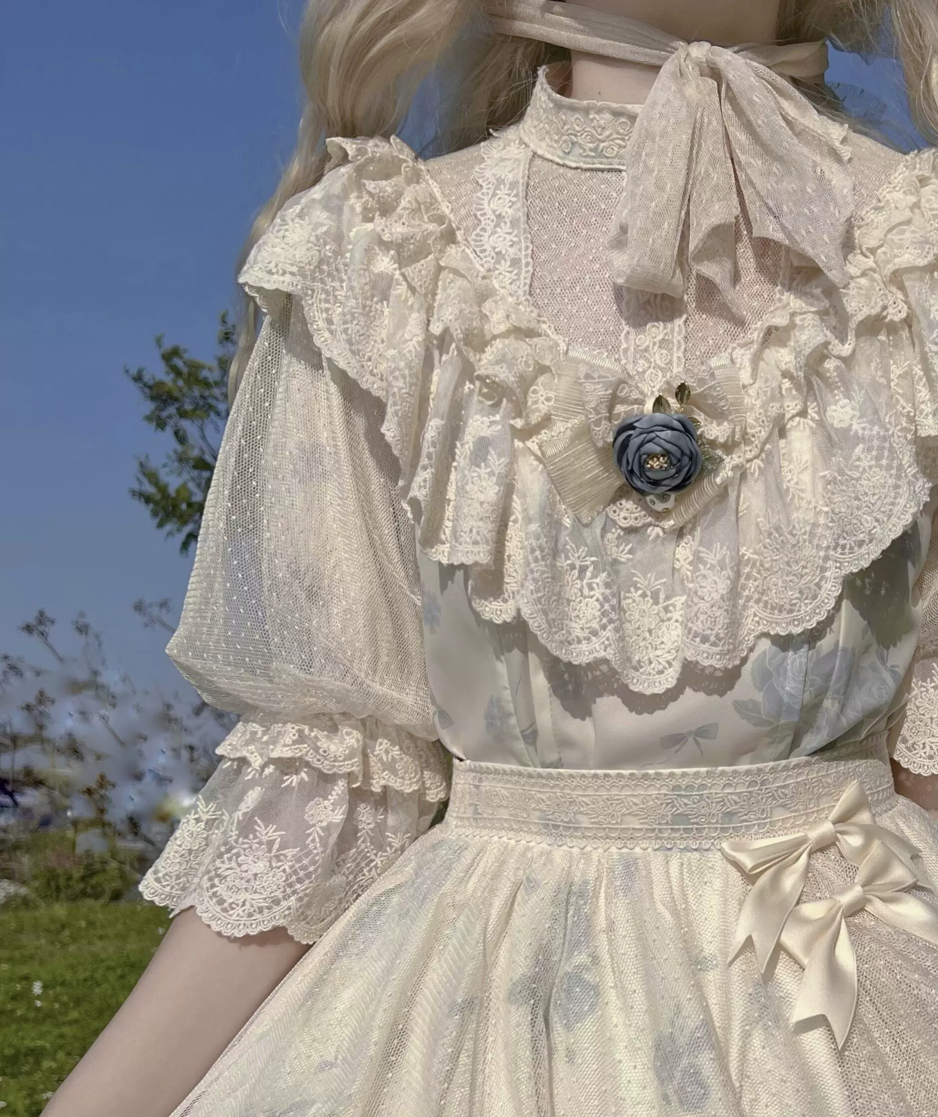 Рубашка, набор, (Физические параметры), с коротким рукавом, Лолита OP, стиль Lolita