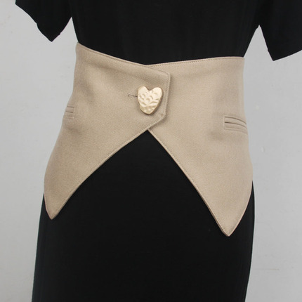 Versatile Elastic Waistband for Women, Fabric Belt Accessory to Match Dresses and Shirts, with a Unique Design