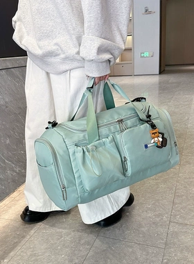 新款可折叠大容量健身包旅行包带鞋仓出差旅游包手提登机包行李包