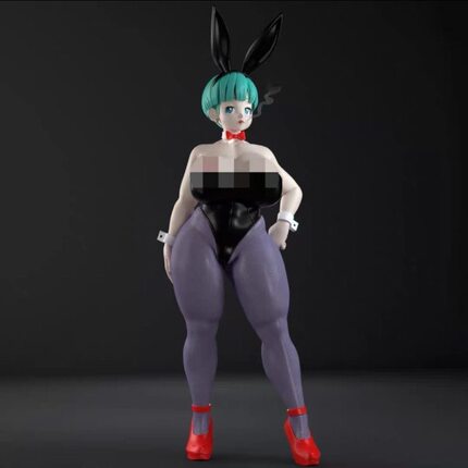 3D打印白模现货, 七龙珠布尔玛,20cm,双版本,定制比例涂装请私聊