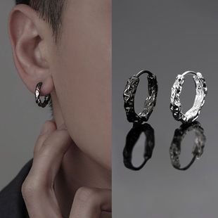 耳环男潮小众设计高级感霸气个性气质做旧酷帅女耳饰