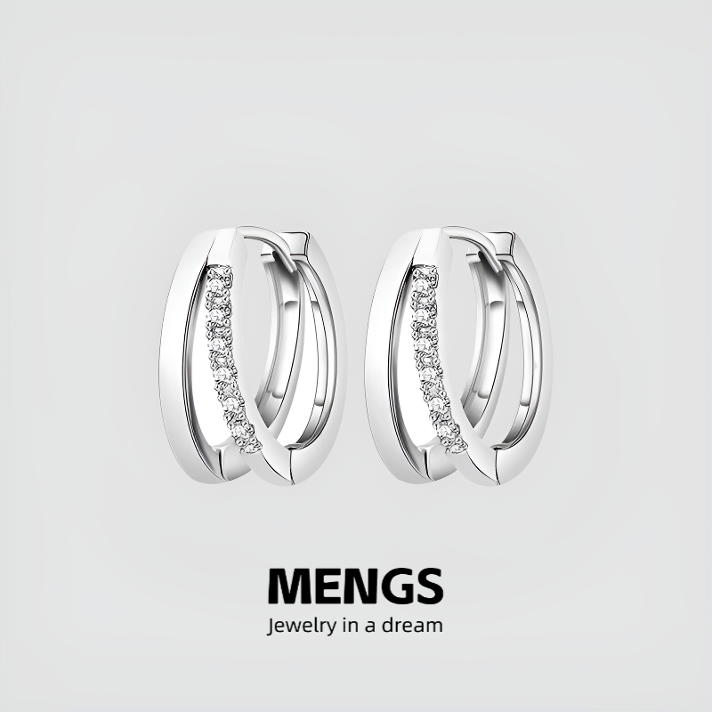 双环耳环耳圈设计感冷淡风耳饰潮男耳扣简约双层耳扣,饰品/流行首饰/时尚饰品新,耳环,淘宝优惠券,粉丝福利购,淘宝优惠卷