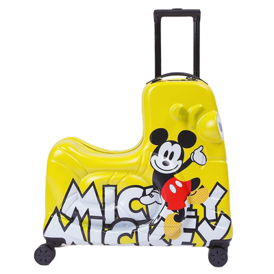 可坐拉杆箱PC材质可坐可骑万向轮