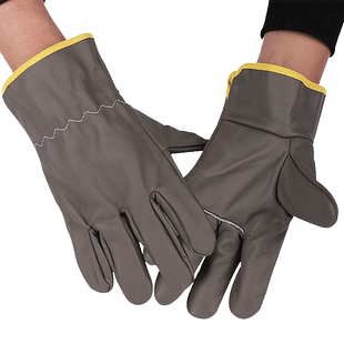 电焊手套牛皮耐高温防烫柔软耐磨焊工焊接劳保工作软皮防护手套