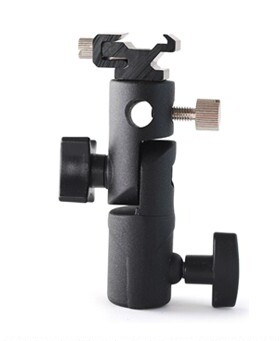 包邮 全金属闪光灯座 E型底座 闪光灯 摄影伞 灯架 固定支架