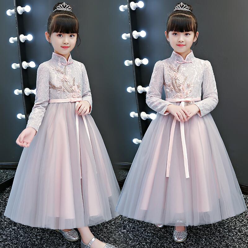 女童连衣裙2025新款冬装儿童汉服冬公主裙秋冬旗袍中国风裙子冬季