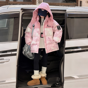 女童羽绒棉服冬装2025新款儿童加厚棉衣女装大童冬季棉袄外套潮牌