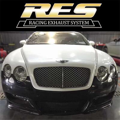 Bently欧陆GT/飞驰/添越改装RES不锈钢全段排气管高流量头段三元