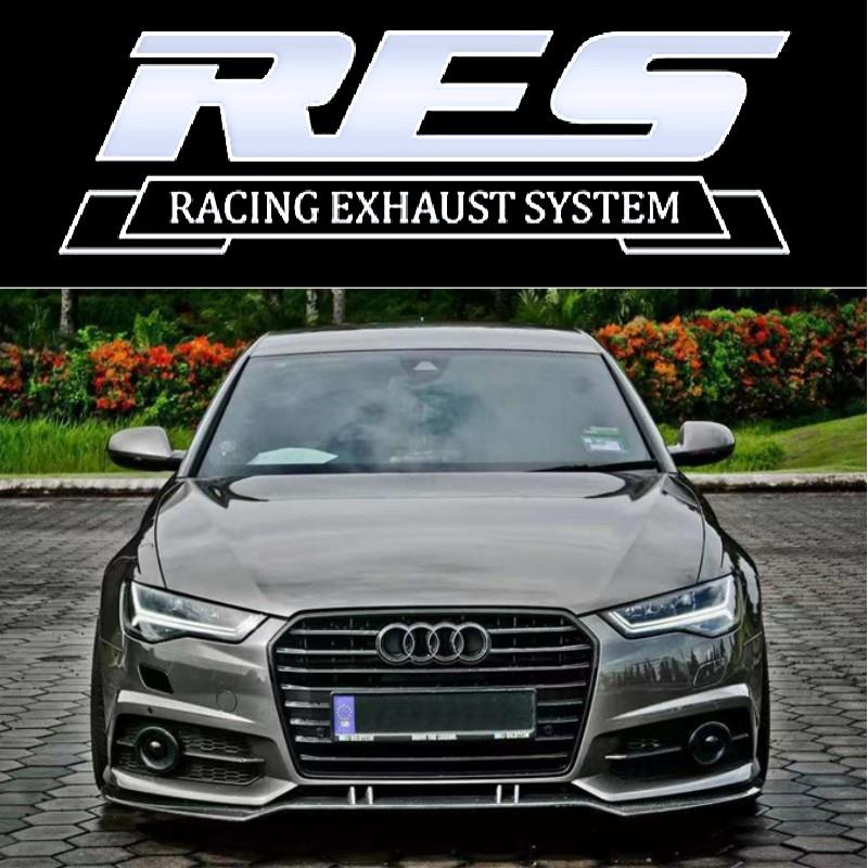 RES正品奥迪A6/A6L C6/C7/C8改装头段中尾段阀门排气管跑车声浪