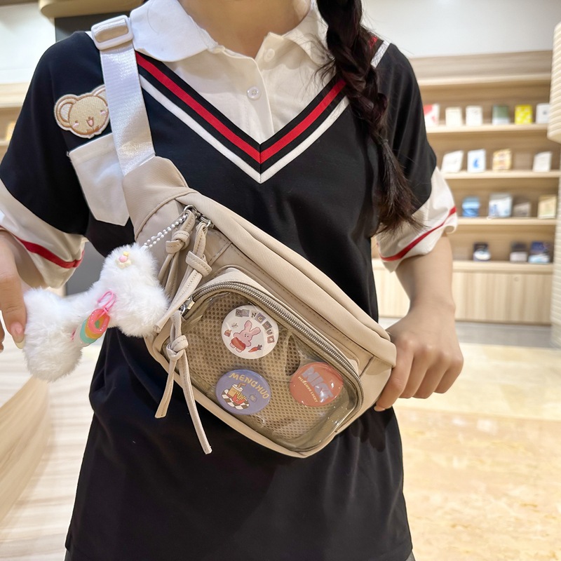 日系ins小众娃包痛包透明吧唧徽